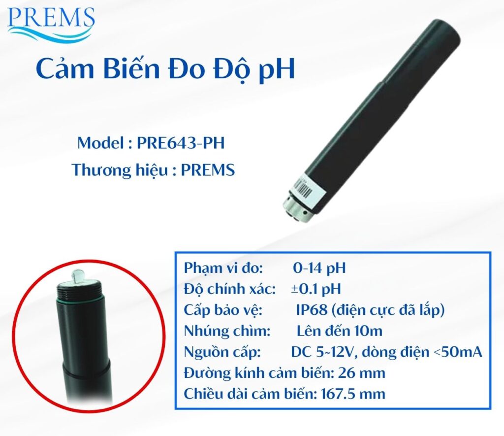 Cảm biến đo pH công nghiệp PRE643-PH