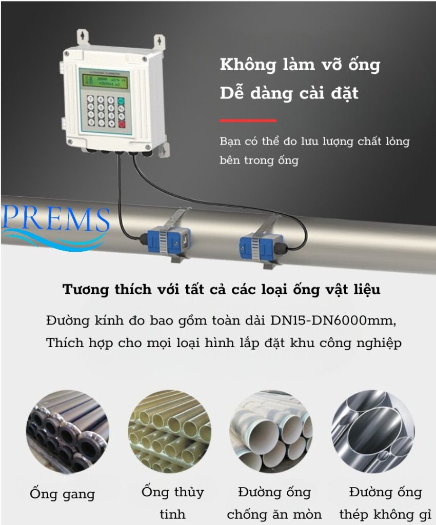 ĐỒNG HỒ ĐO LƯU LƯỢNG SIÊU ÂM KẸP NGOÀI PRE-UFM-S
